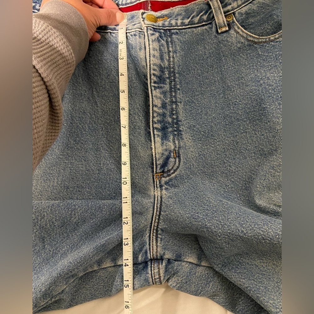 L.L. Bean double L relaxed fit fleece lined insulated women’s jeans size 20 tall - Picture 6 of 9